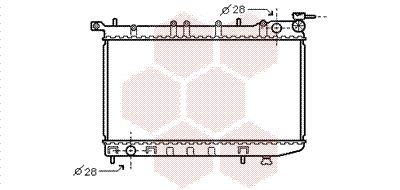 VAN WEZEL Radiaator,mootorijahutus 13002123